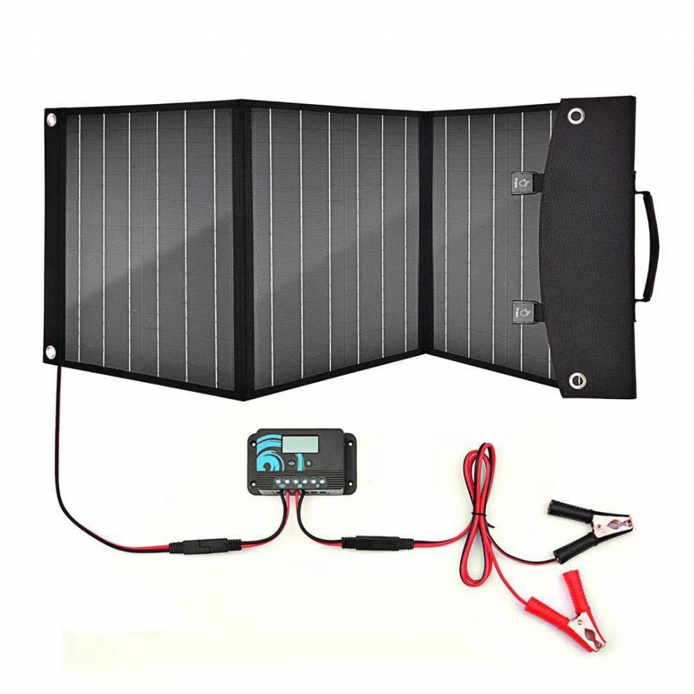120W 12V PORTABLE MONOCRYSTALLINE SOLAR KIT WITHIN 20A CHARGER CONTROLLER